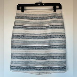 Ann Taylor Blue Striped Pencil Skirt - Size 2P